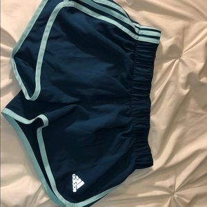 Blue adidas shorts